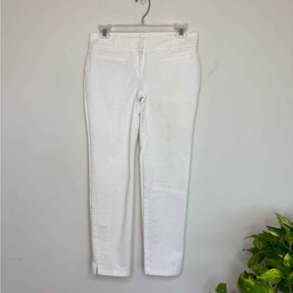 BN5 Ann Taylor Cambridge‎ Crop Business Casual White Dress Pants Petite 00